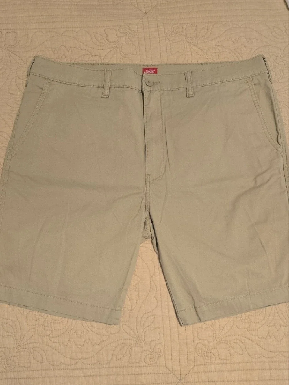 Lot of 2 Levi's XX Chino Shorts Size 38 Beige Olive Green